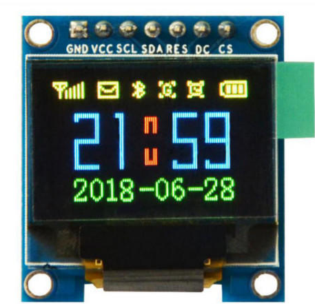 Color OLED SSD1331 Display with Arduino Uno 