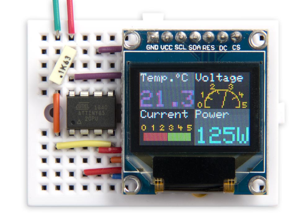 Widget Dashboard for ATtiny85