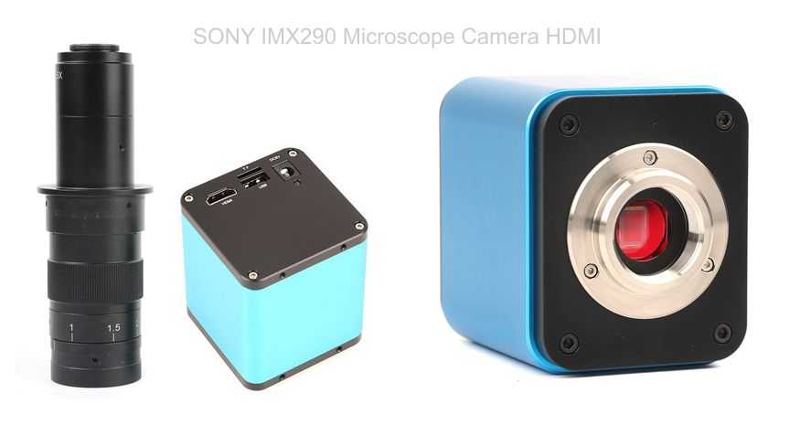 SONY IMX290 HDMI Microscope Camera has 180x magnification, excellent image quality and is Autofocus