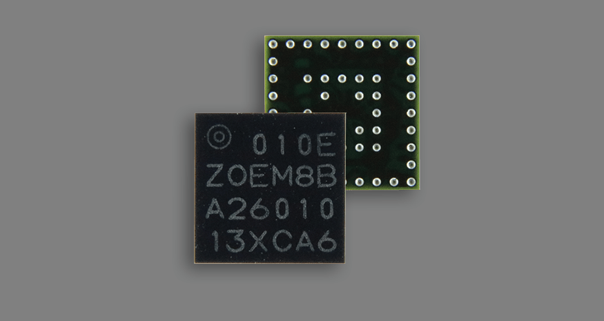 u-blox ZOE-M8B tiny GNSS SiP module