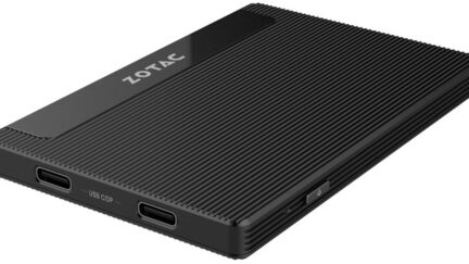 ZOTAC ZBox Pico PI225-GK is a Mini PC about the size of a 2.5″ SSD