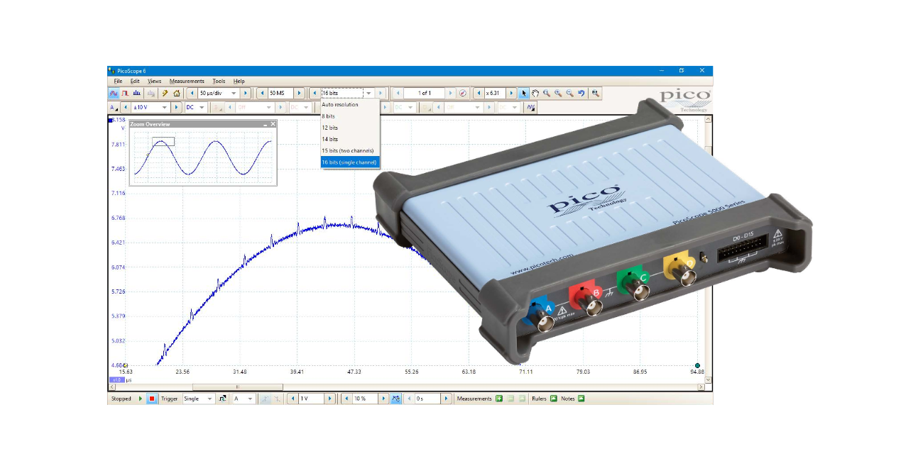 PicoScope® 5000 Series – Flexible Resolution USB Oscilloscope