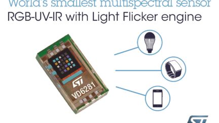RGB UV IR light sensor is under 1x2mm