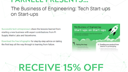 Free Tech Start-up Infographic and 15% discount code from Farnell