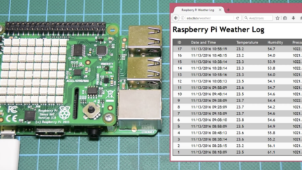 Raspberry Pi Web-Based Data logger using MySQL and PHP