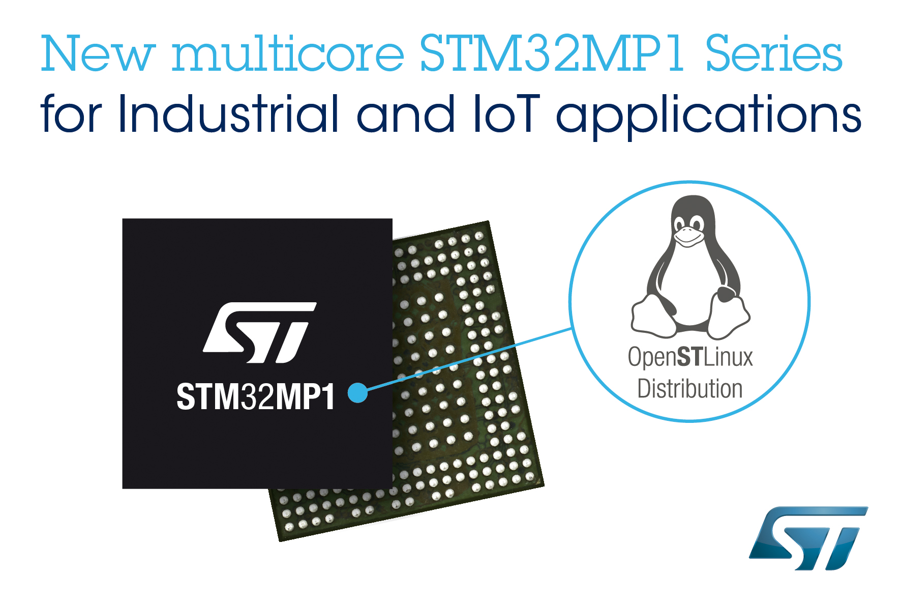 STMicroelectronics Launches STM32MP1 IoT Microprocessor Series