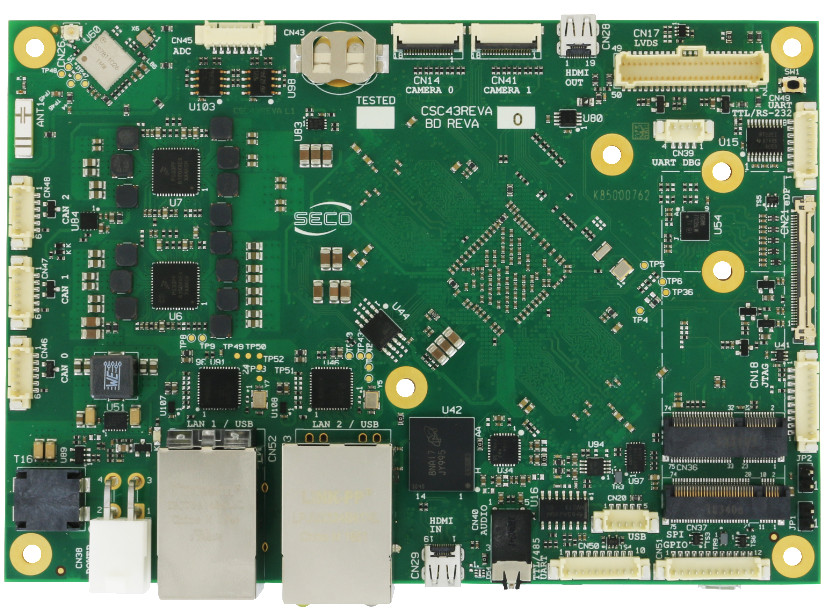 Seco “SBC-C43” Module Features Cortex-A72 enabled i.MX8.