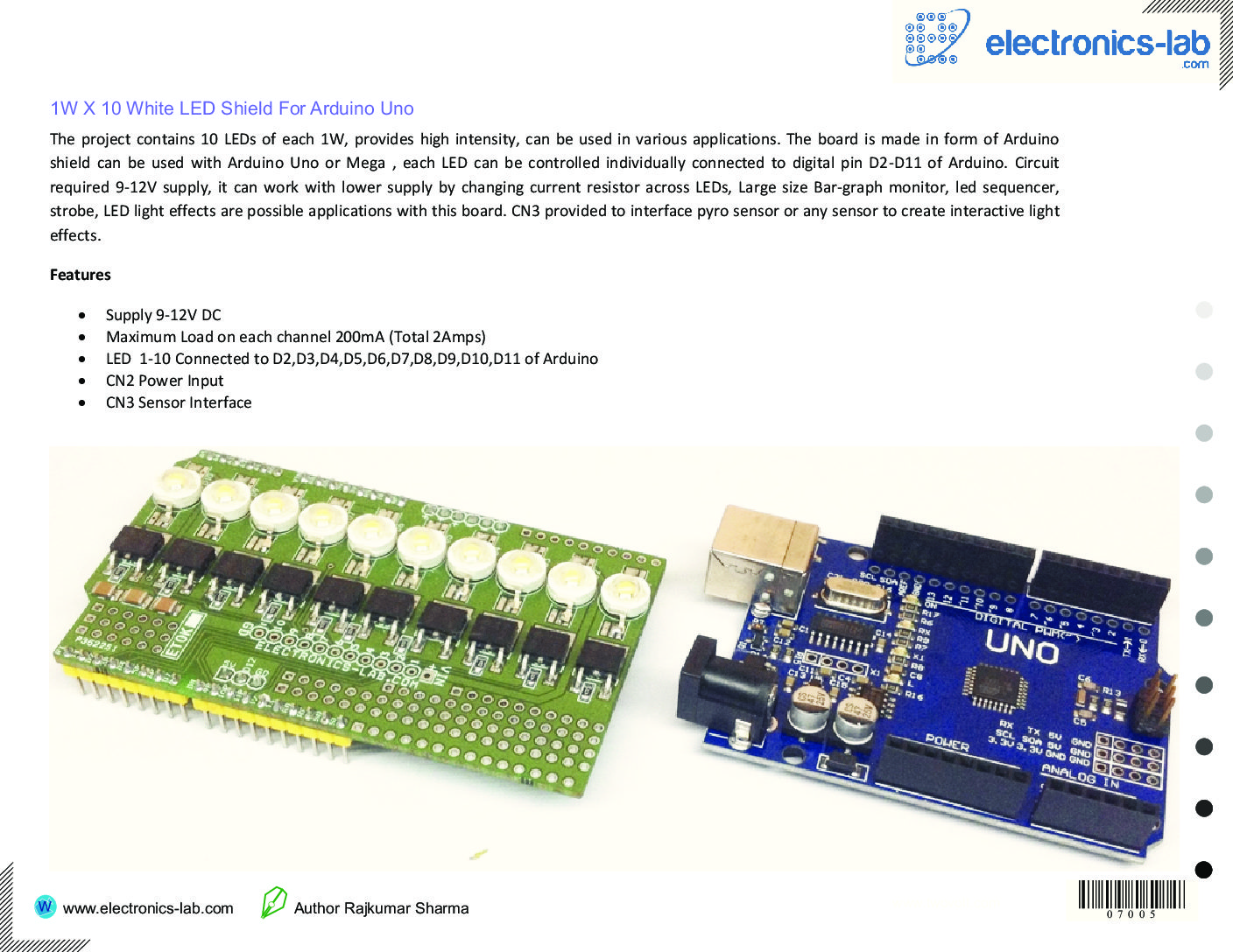 1W X 10 White LED Shield For Arduino Uno.pdf