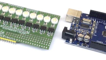10 x 1W White LED Shield For Arduino Uno