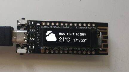 ESP8266 Weather Monitor with tiny OLED display
