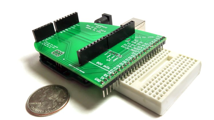 BreadShield – Bridging Arduino to breadboard with no jumper wires