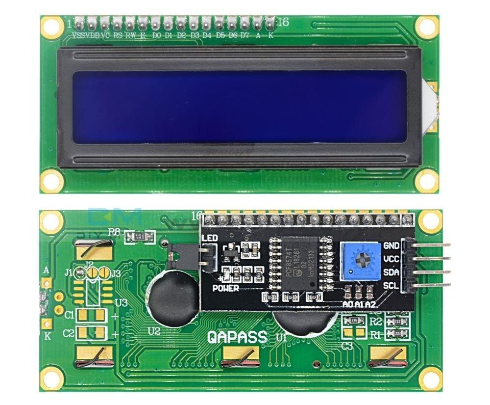 Ecran LCD 16x02 avec IIC/I2C