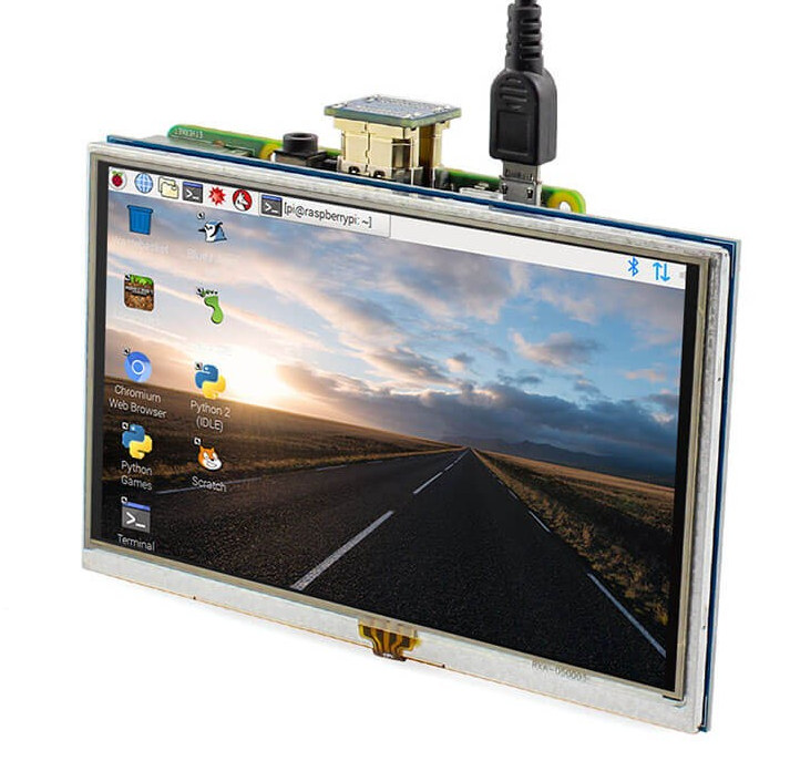 5″ 800×480 HDMI TFT Display with Backlight Control for Raspberry Pi