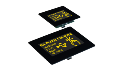 High-contrast OLED displays with USB interface