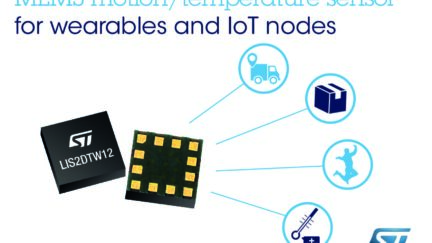 LIS2DTW12 – Temperature sensor combined with a 3-axis MEMS accelerometer