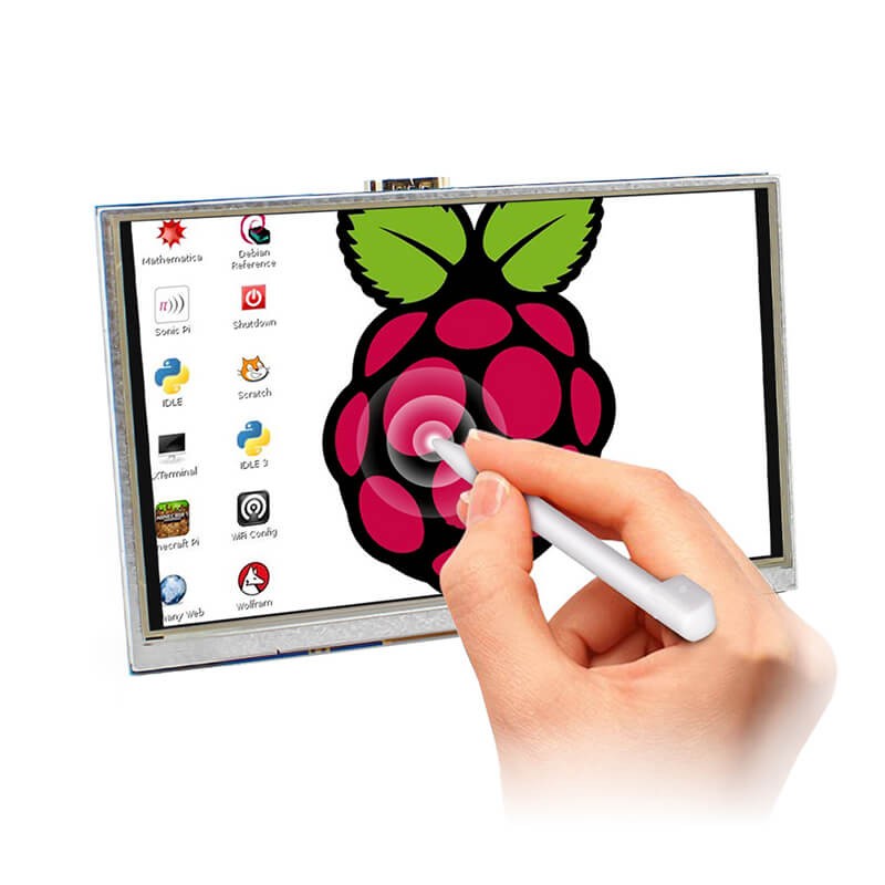 5" 800x480 HDMI TFT Display with Backlight Control for Raspberry Pi ...