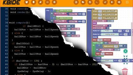 KB-IDE Supports Arduino, ESP32 and others in Dual Style Coding