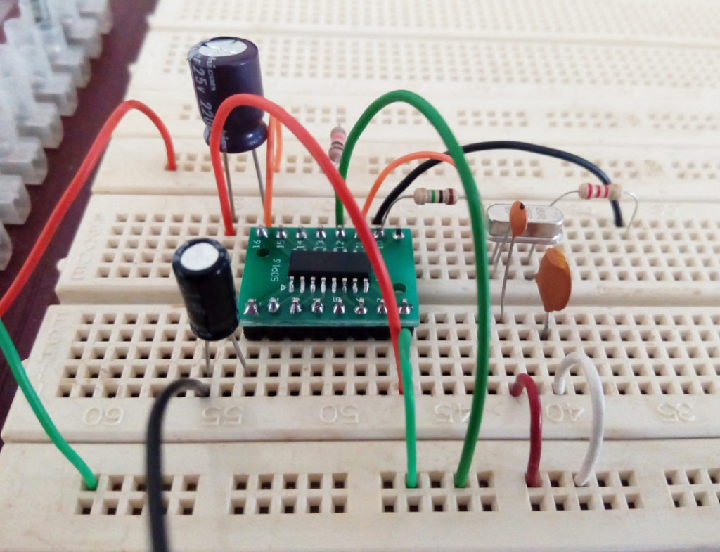 1750Hz tone generator using 74HC4060