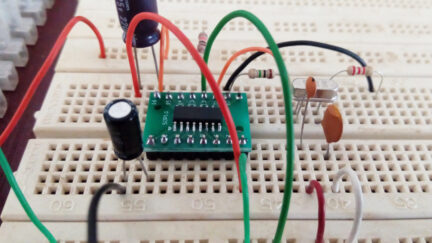 1750Hz tone generator using 74HC4060