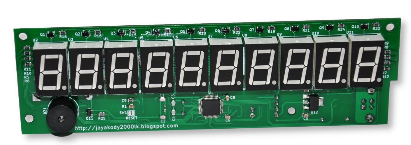 USB 10-digit Seven Segment Display Module