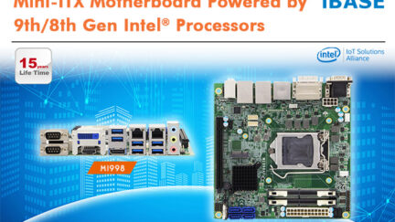 IBASE Releases Mini-ITX Motherboard Powered by 9th/8th Gen Intel Processors