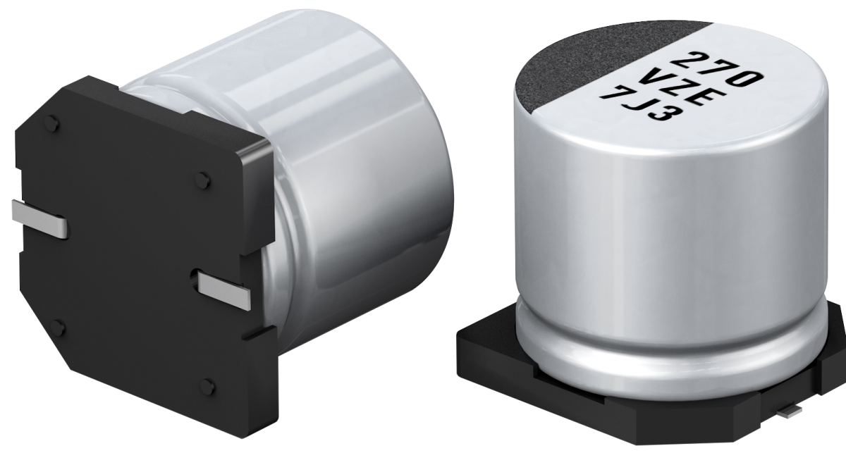 Panasonic’s EEHZ hybrid capacitors offer long lifetime at high temperature