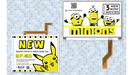 New large-format yellow tri-color e-paper displays open the door to more effective and engaging sign