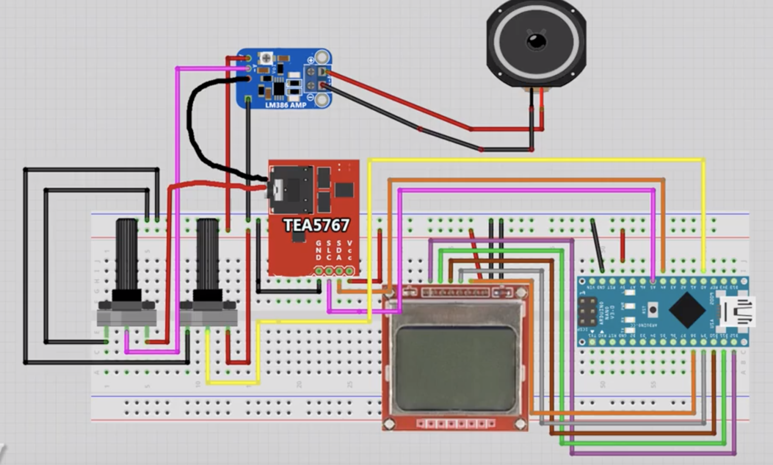 Arduino FM Radio Receiver with TEA5767 and a Nokia 5110 LCD display ...