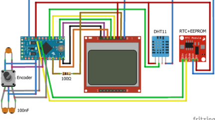 Nokia 5110 LCD based Arduino Datalogger with Menu
