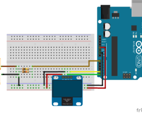 Arduino Voltmeter using SH1106 OLED display