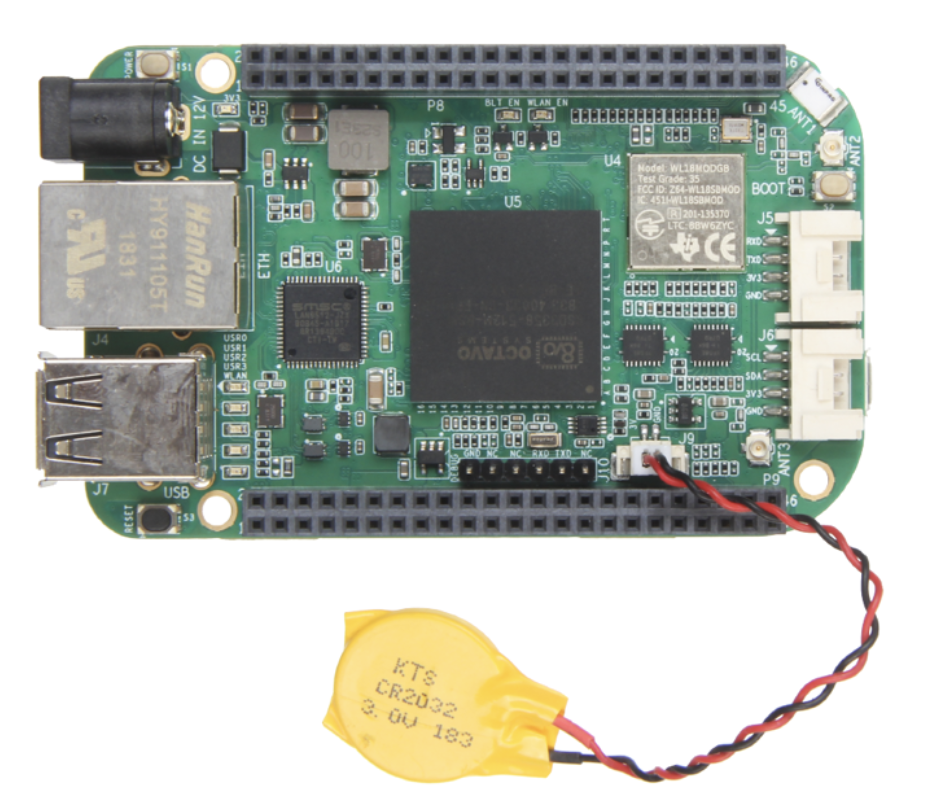 BeagleBone Green Gateway SBC features Sitara AM3358, Ethernet, and a DC Jack
