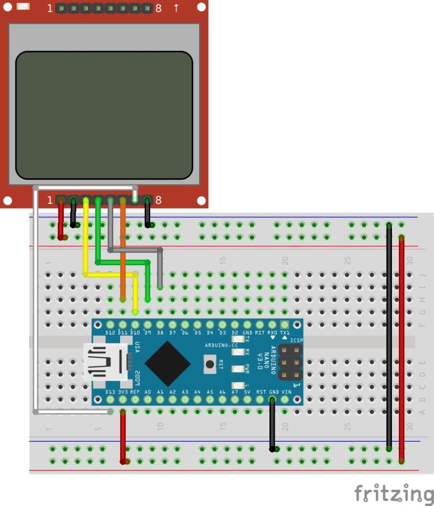 PC Hardware Monitor with Nokia 5110 Display and Arduino