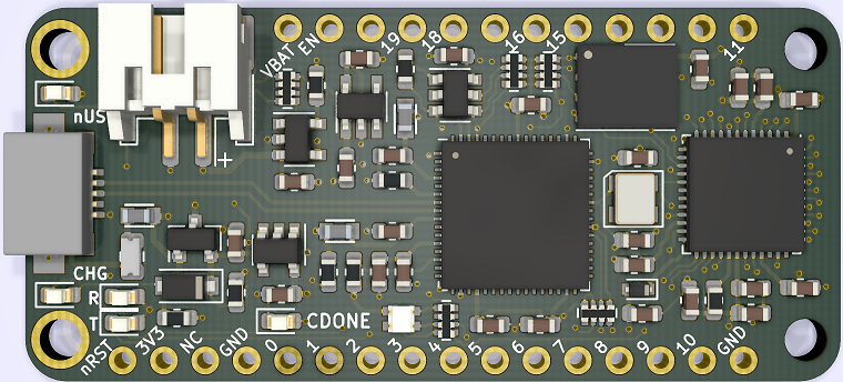 iCE40UP5K in a Feather compatible form factor