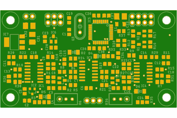 vu_meter module pcb - Electronics-Lab.com