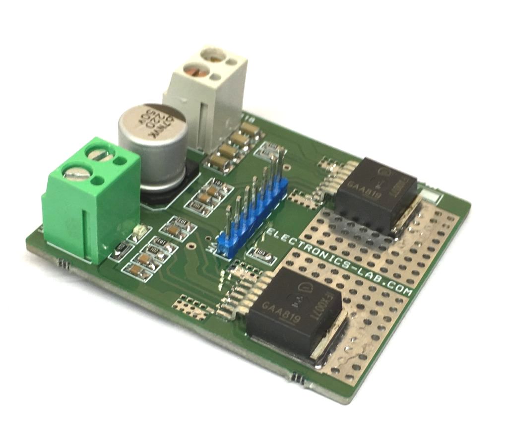 High Power Bidirectional DC Motor Driver using IFX007T