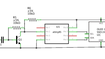 32 band Audio Spectrum Analyzer using OLED display and Attiny85