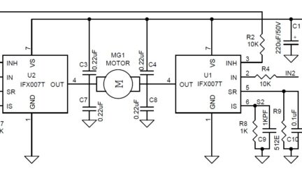 High Power Bidirectional DC Motor Driver using IFX007T