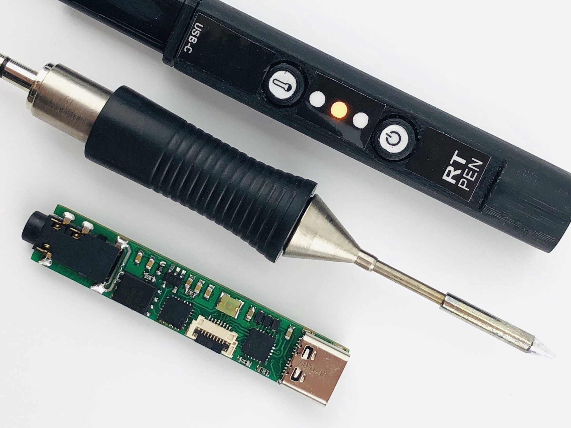 USB-C-PD Soldering Pen Is a Compact STM32-Powered Solution Weller Tips - Electronics-Lab.com