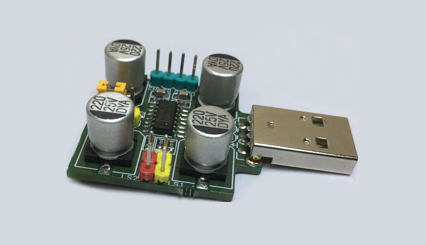 USB Powered Audio Amplifier using 