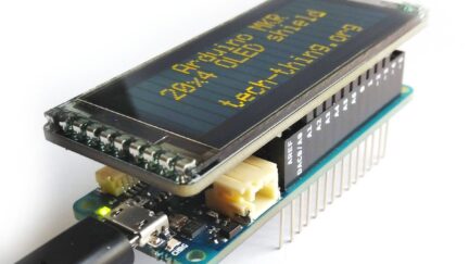 Arduino MKR 20×4 I2C OLED shield
