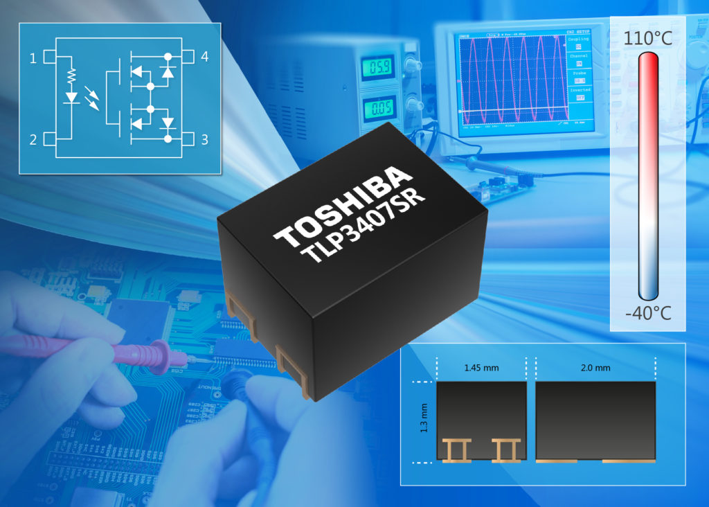 Toshiba Launches Voltage Drive Photorelay with a Tiny 2.9mm2 Footprint