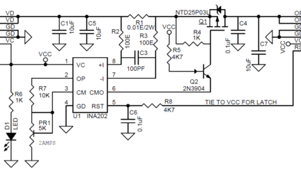 Current Limit Solid State Power Switch with Latch