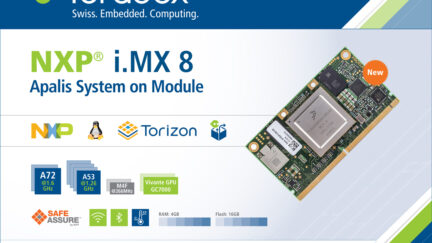 Toradex announces its Apalis SoM based on the NXP i.MX 8QuadMax applications processor