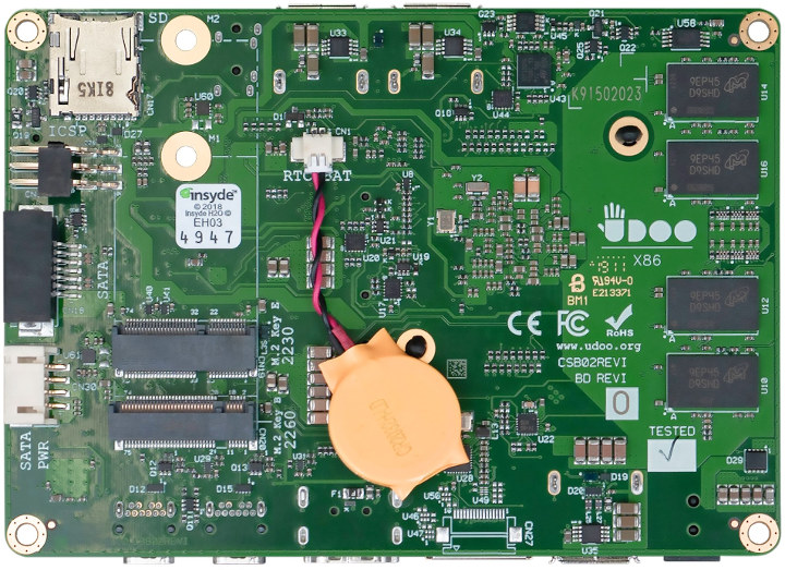 UDOO X86 II SBC Combines Intel Braswell SoC with Microchip ATMega32U4  “Arduino” MCU 