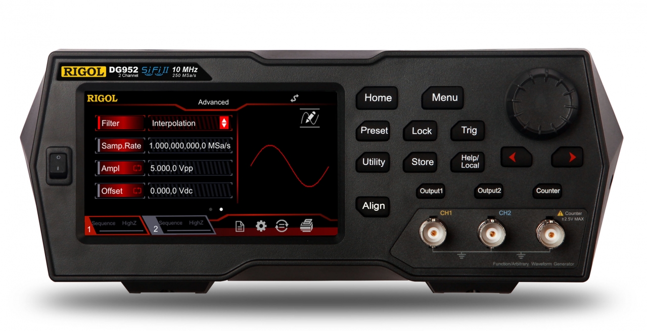 PSG9080 80MHz 2-CH Programmable DDS Arbitrary Waveform Function Signal Generator 