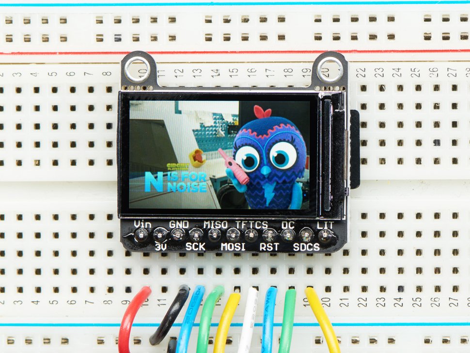 1.14″ 240×135 Color TFT Display + MicroSD Card Breakout – ST7789