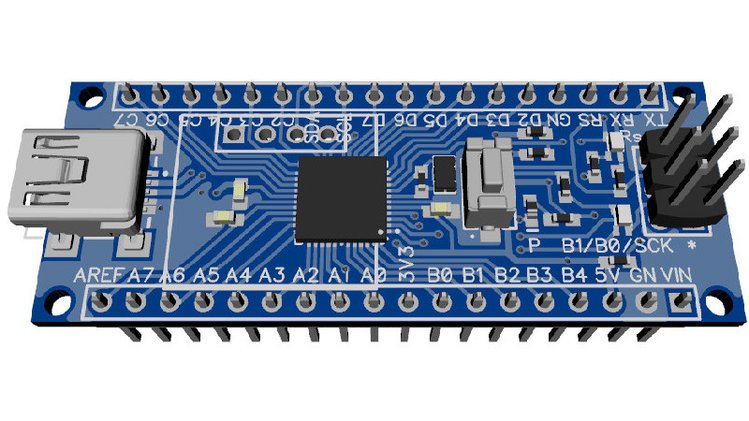 644/1284 Narrow – The smallest Atmega644/1284-based board