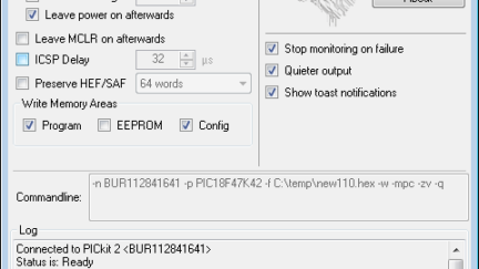 PICKitPlus: PICKitAutoWatch – A new PIC Programming Tool