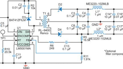 Create +/-12V Split Rail From A 5V Bias