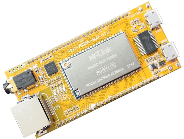 HLK-7688A OpenWrt Development Board Comes with an Audio Jack